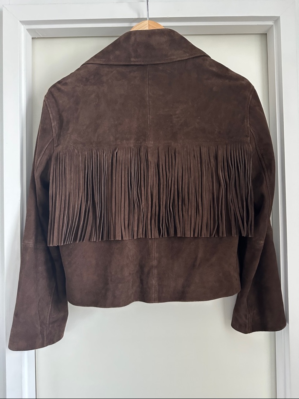 Massimo Dutti Brown Suede Fringe Jacket - Picture 5 of 10